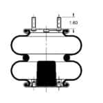 G2296905500 Neway Goldline Air Spring 6905