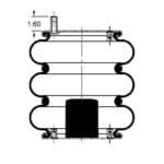G2297990500 Neway Goldline Air Spring 7990