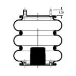 G2297996500 Neway Goldline Air Spring 7996