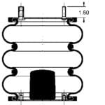 G2298018500 Neway Goldline Air Spring 8018