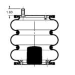 G2298032500 Neway Goldline Air Spring 8032