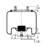 G2298709200 Neway Goldline Air Spring 8709