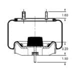 G2298729200 Neway GoldLine Air Spring 8729