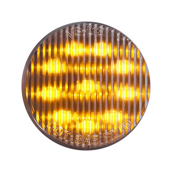 HD20010YC HD Lighting Round Amber-Clear Marker 2'' 10 LED