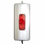 708331 Velvac 7in x 16in Stainless Steel Heated Angle Back West Coast Mirror w/Light