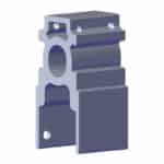 46733 Roll Rite Pivot Mount for Narrow Sliding Pivot 3''