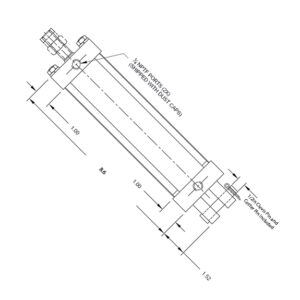 TR2.50x6.00 AIRman 2.5in Air Cylinder 6in Stroke