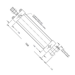 TR2.50x8.00 AIRman 2.5in Air Cylinder 8in Stroke