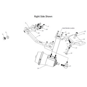 04630A-AL Complete Left Side Assembly without Chainwheel and Helmet