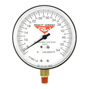 310-54-GO Right Weigh Load Scale Repl Gauge:3in-54k (Tandem Axle)
